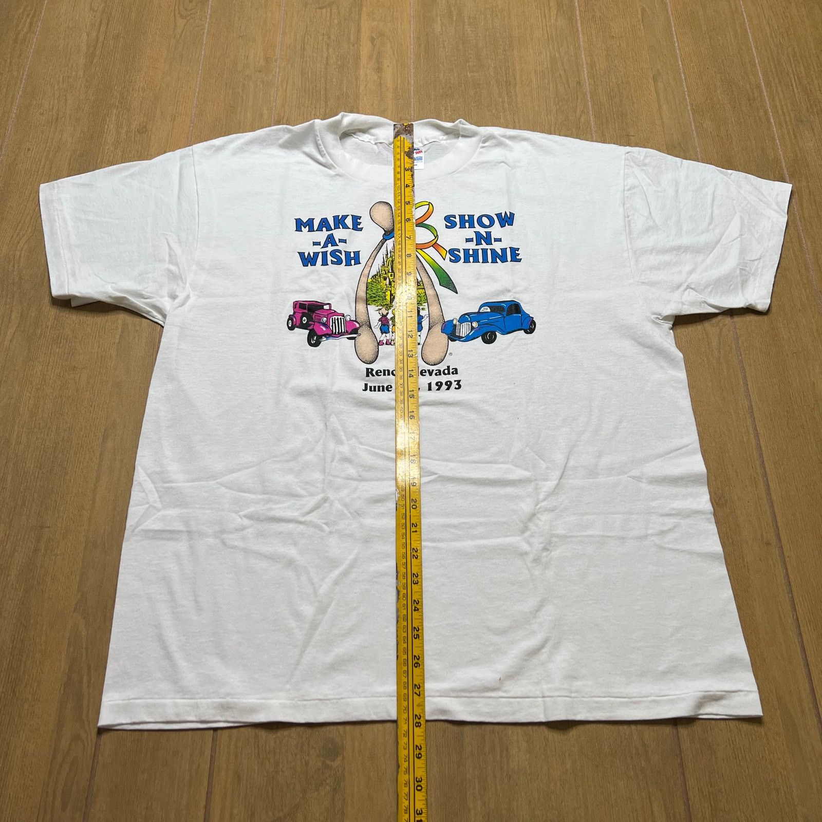 Hanes vintage T-shirt Men Sz XL Make-A-Wish Show-N-Shine 90s Size US XL / EU 56 / 4 - 5 Thumbnail