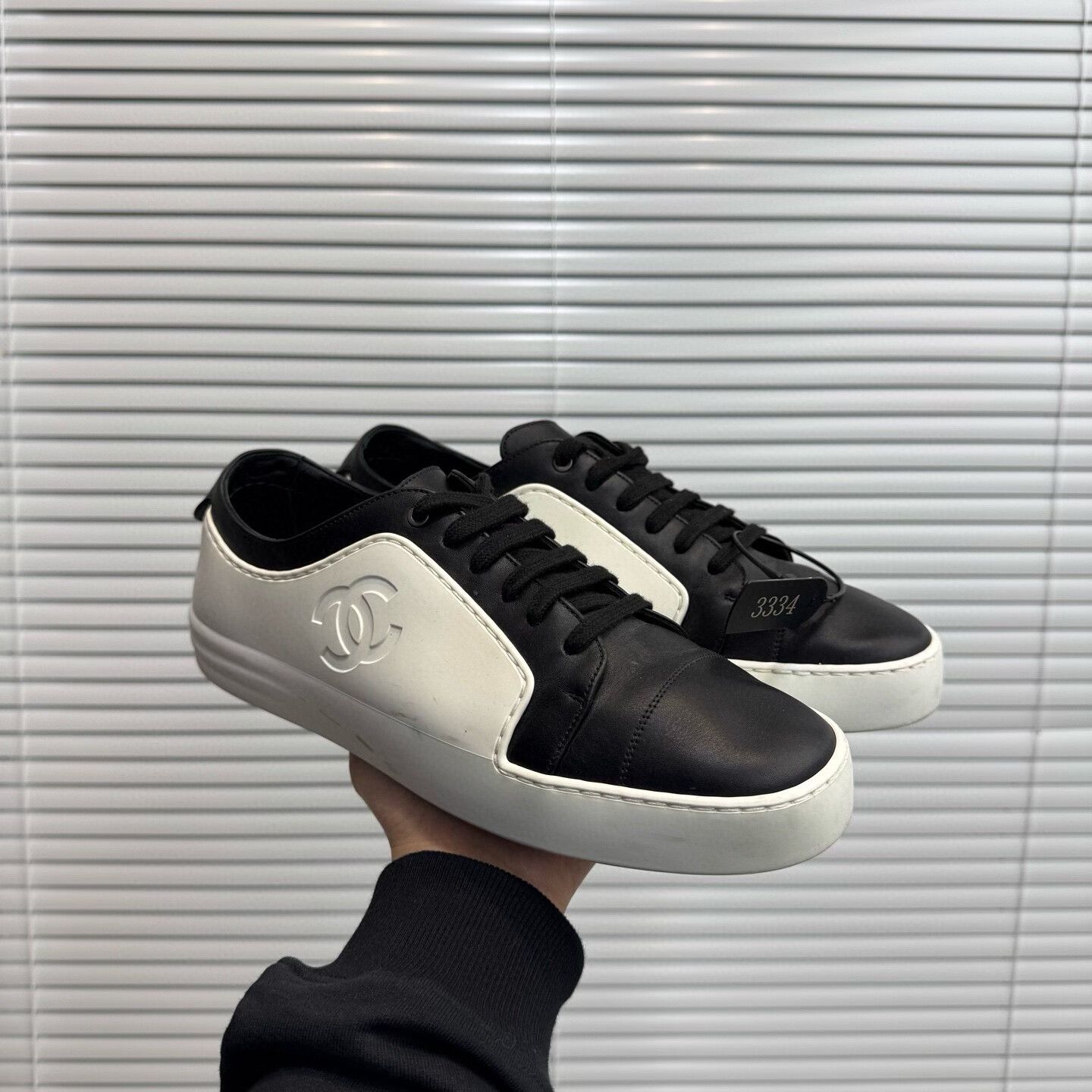 Chanel Chanel Black White Casual Sneakers Size US 9 / EU 42 - 1 Thumbnail