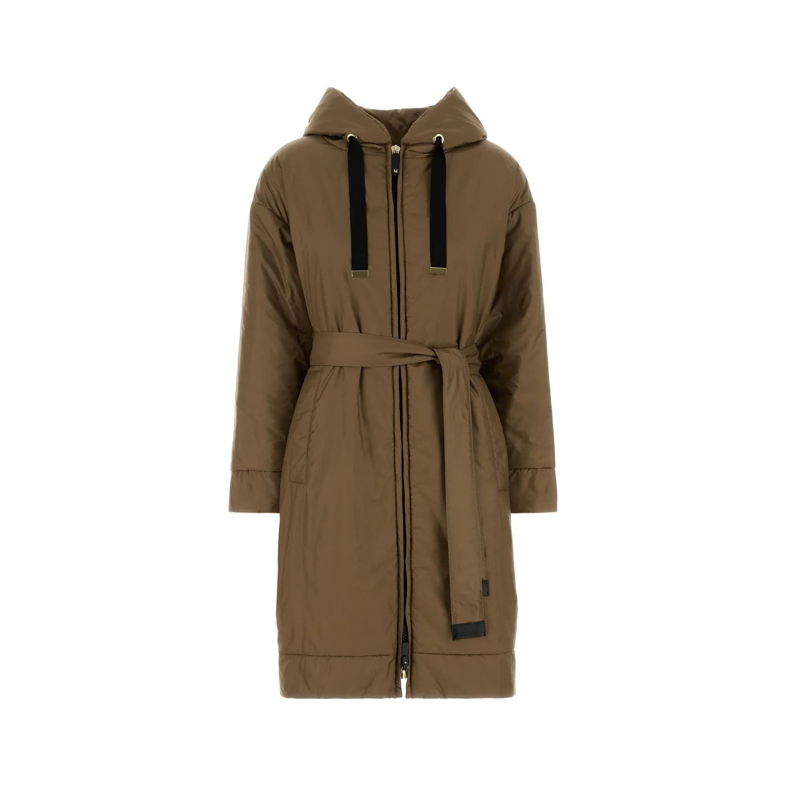 MAX MARA Dioniso Mud Polyester Padded Jacket New & Authentic