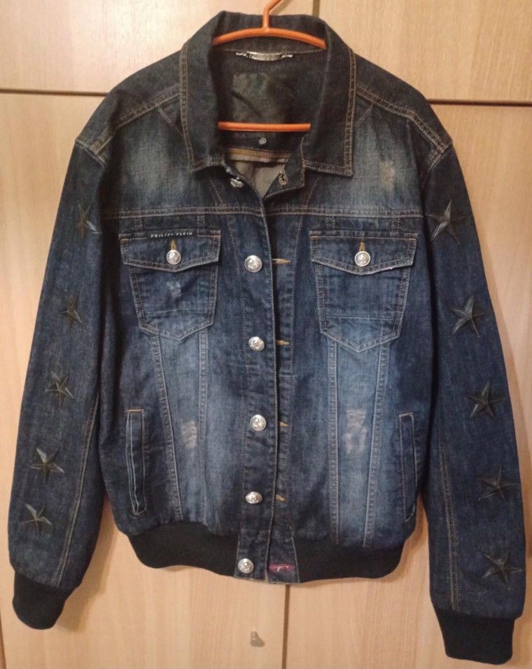 Philipp Plein Philipp Plein blue denim jacket Size US XL / EU 56 / 4 - 1 Thumbnail