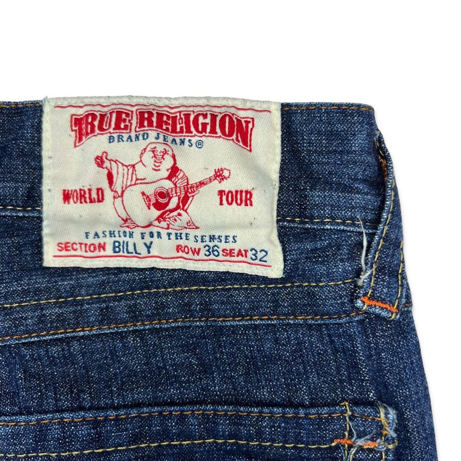 True Religion × Vintage Vintage True Religion Billy Jeans 36x32 USA Bootcut Denim Size US 36 / EU 52 - 7 Thumbnail