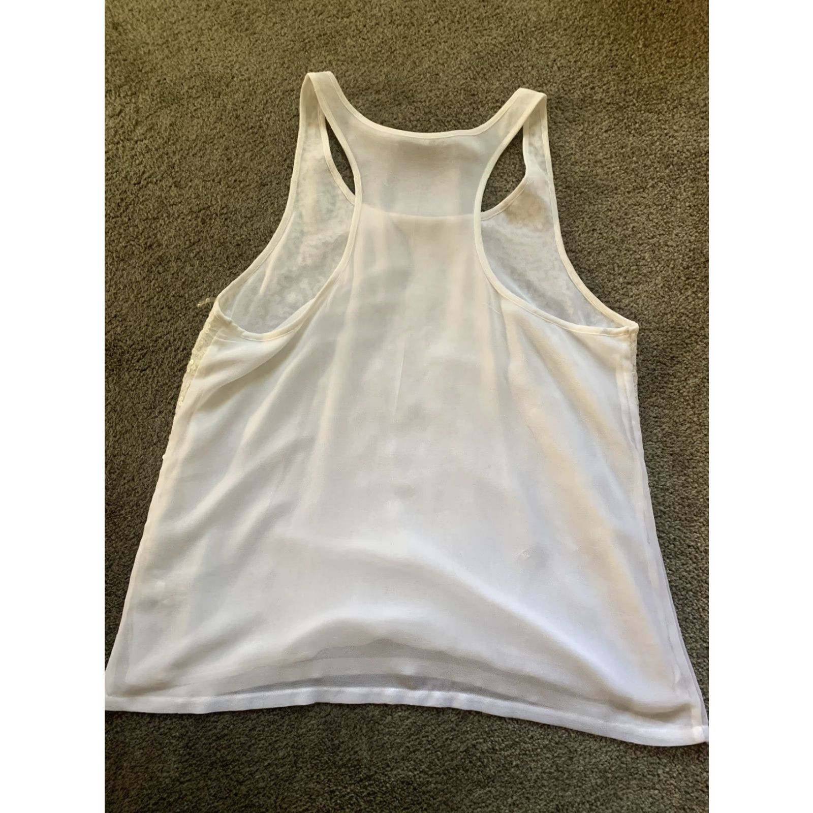 Vintage JLO Tank White Shirt Women L Crew Neck Sleeveless Vintage No, basic, all seasons, stretch, wrinkle resistant, party/cocktail, regular fit Size L / US 10 / IT 46 - 4 Thumbnail