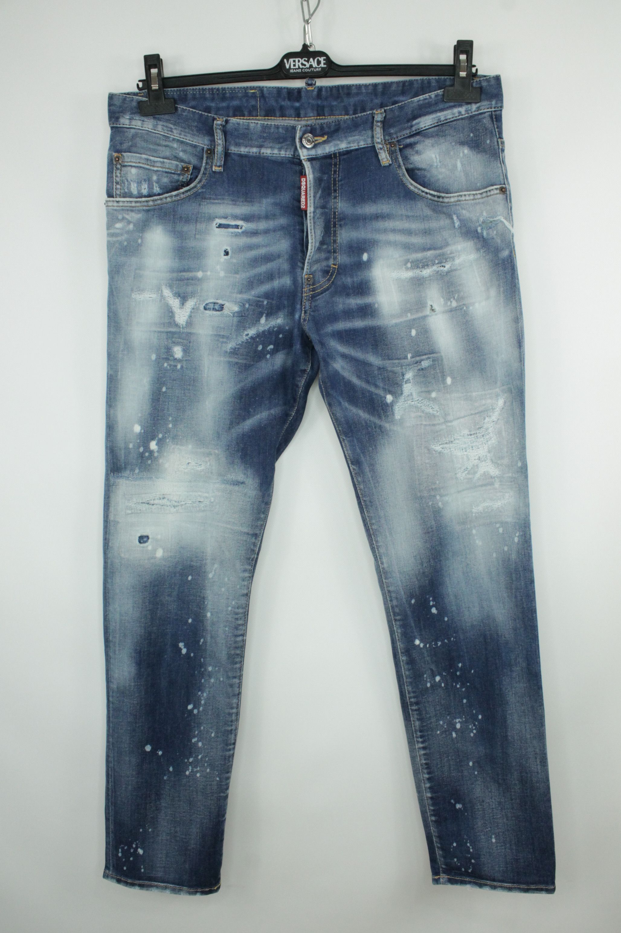 Dsquared2 Dsquared2 Skater Jeans Regular Fit Distressed Blue Denim Size US 36 / EU 52 - 1 Thumbnail