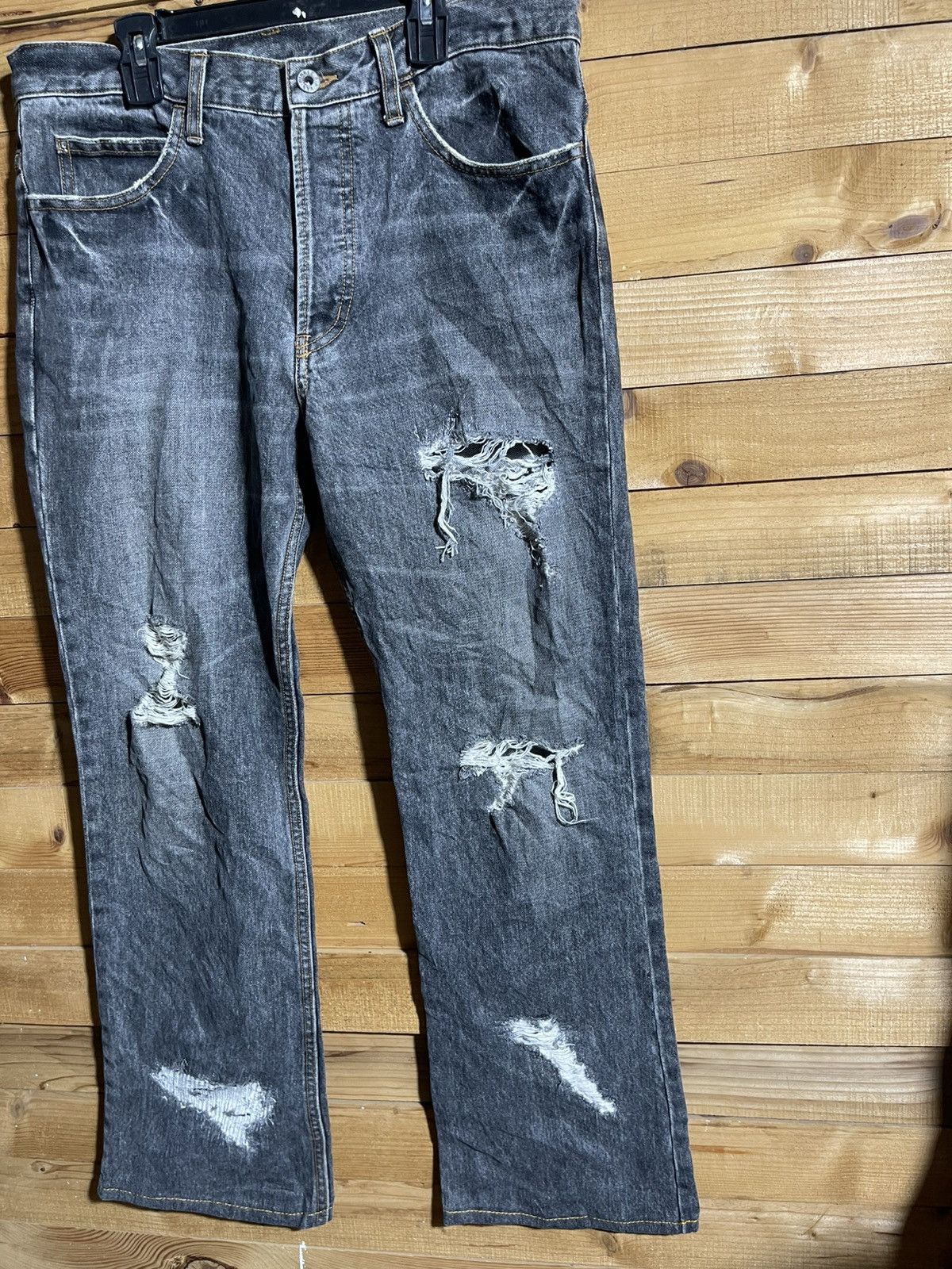 RIPVANWINKLE Japanese brand rip van winkle distressed jeans Size US 33 - 4 Thumbnail