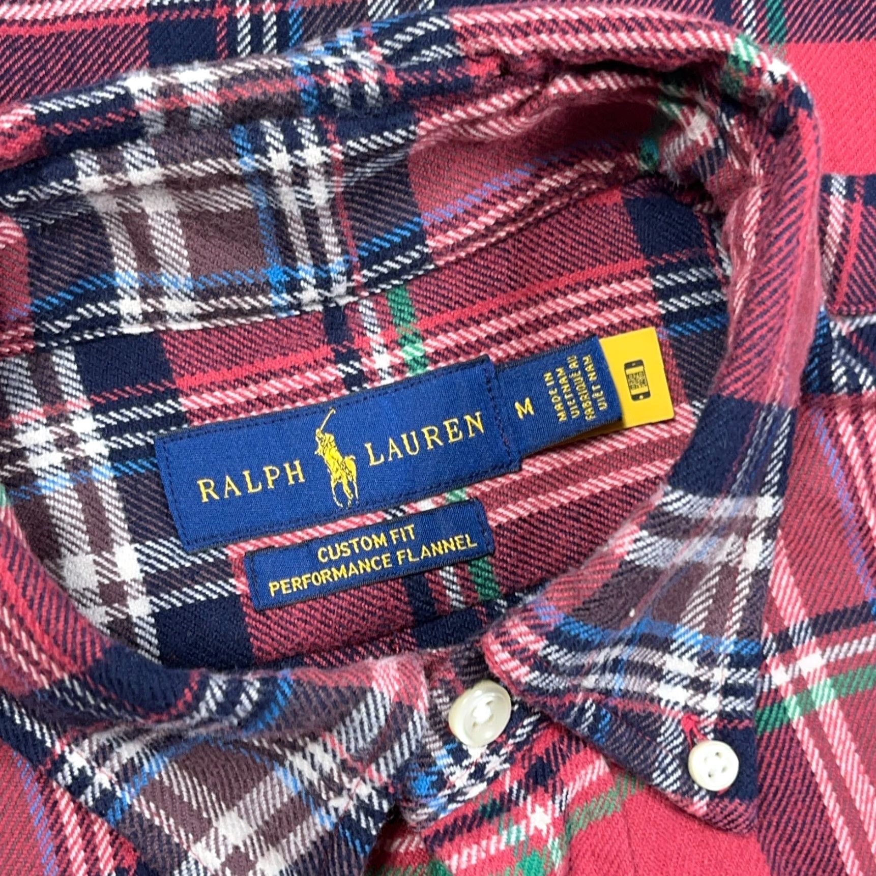 Ralph Lauren Ralph Lauren Button-Up Shirt Men Medium Pink Plaid Regular Fit Cotton Flannel Classic Colorful 90s Modern Preppy Logo Embroidered Short Desc Size US M / EU 48-50 / 2 - 3 Thumbnail