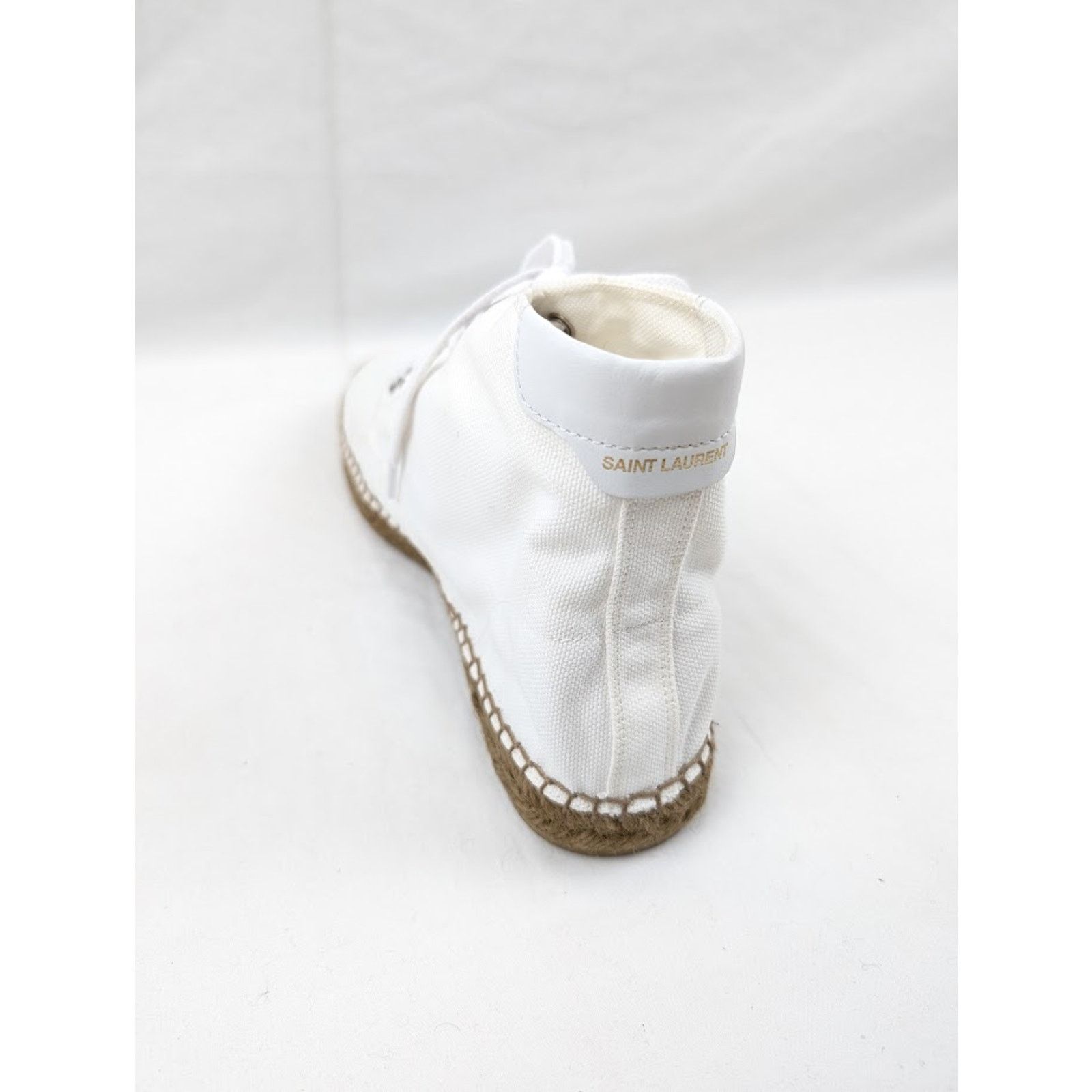 Saint Laurent Paris o1rshd1 Damon High-Top Sneakers in Off-White/Blanc Opti Size US 12 / EU 45 - 12 Thumbnail