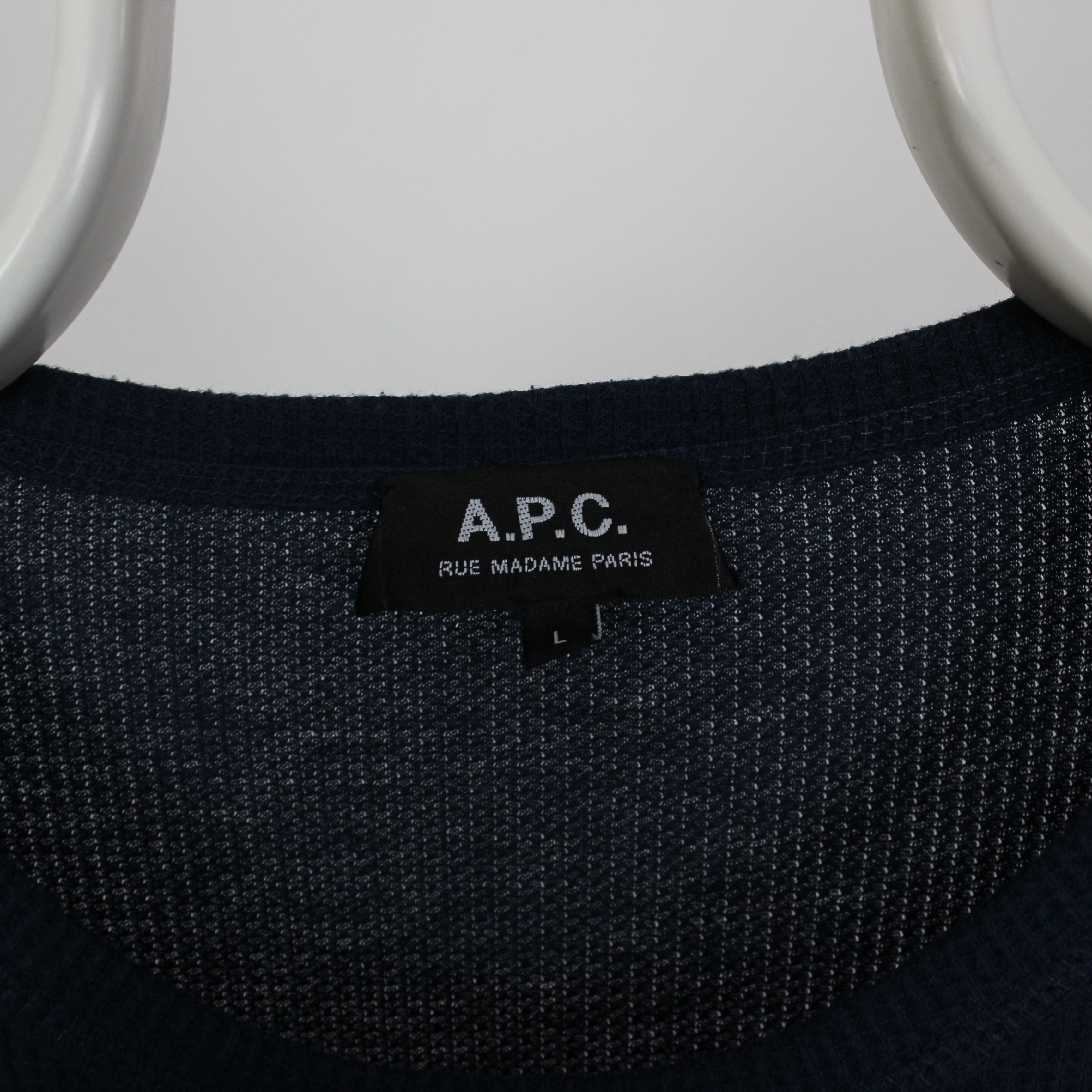 A.P.C. A.P.C Rue Madame Paris sweater men M blue Size US L / EU 52-54 / 3 - 4 Thumbnail