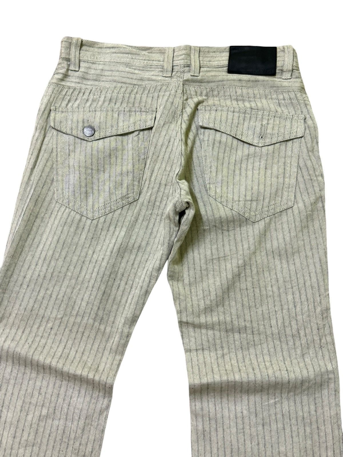 Japanese Brand × Matsuda × Vintage Vintage MONSIEUR NICOLE Hickory Pinstriped Pant Size US 32 / EU 48 - 10 Thumbnail