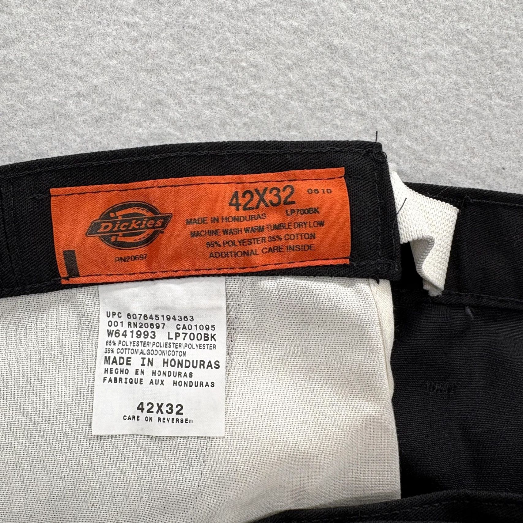 Dickies Dickies Work Pants Mens 42x32 Chino Regular Fit Black NWT Workwear Casual Pants Mens Slim Straight Front Pocket Logo Size US 42 / EU 58 - 4 Thumbnail