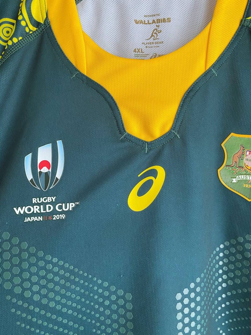 Asics Australia Wallabies Rugby Jersey World Cup Japan 2019 Sz XXL Size US XXL / EU 58 / 5 - 6 Thumbnail