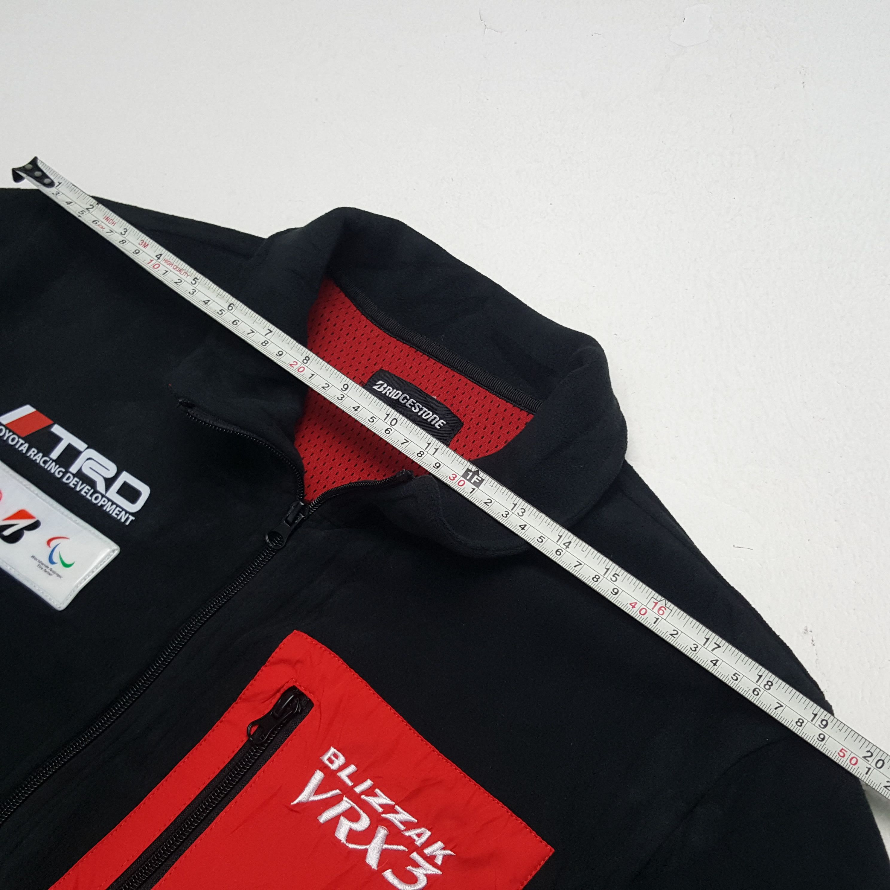 Japanese Brand × Vintage Vintage Bridgestone X TRD Toyota Racing Custom Fleece Jacket Size US M / EU 48-50 / 2 - 12 Thumbnail