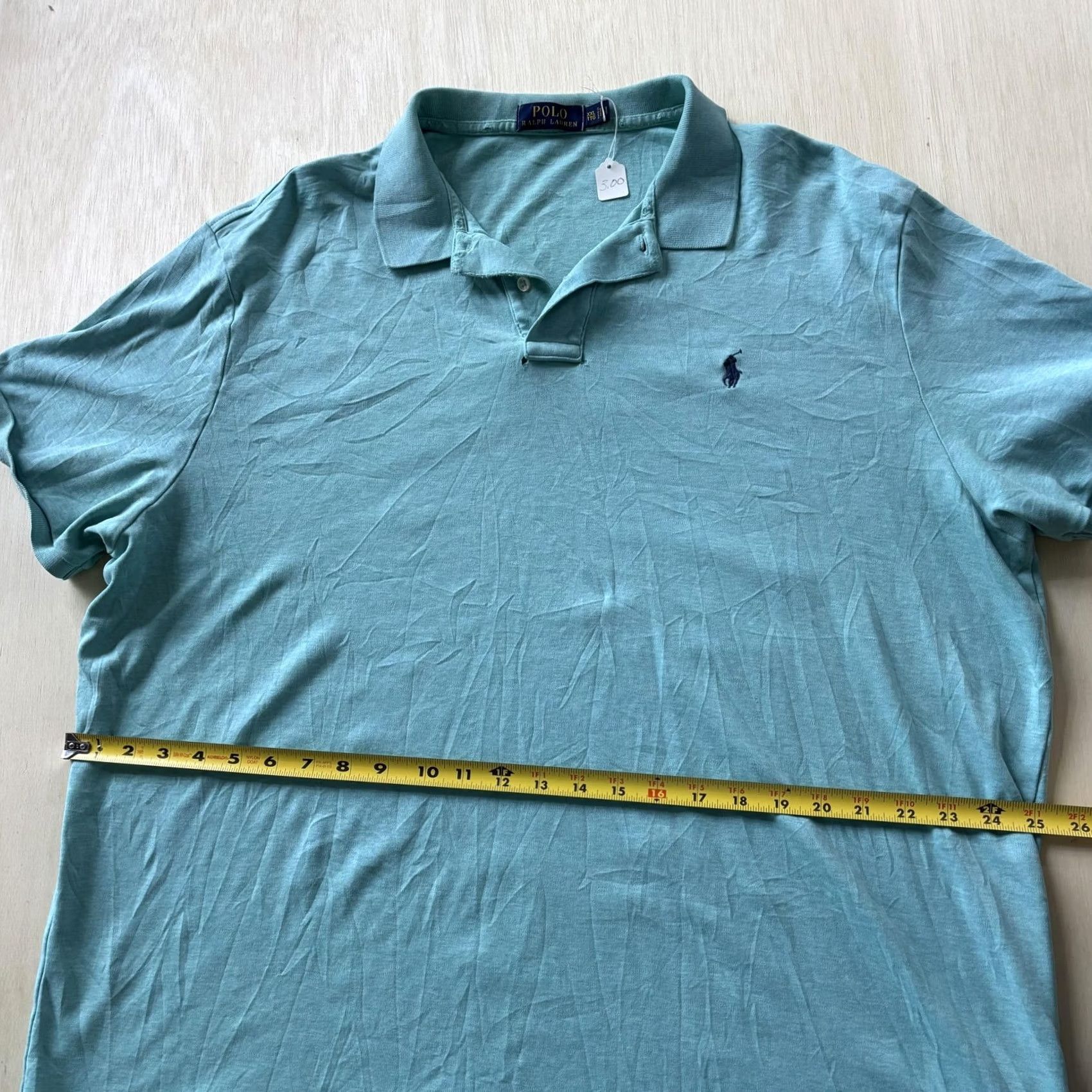 Polo Ralph Lauren Polo Ralph Lauren Polo Shirt Mens 2XL Light Blue 100% Cotton Short Sleeve Pony Logo Size US XXL / EU 58 / 5 - 5 Thumbnail