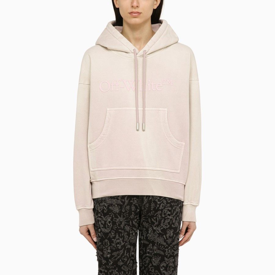 Off-White o1d2blof0924 Cotton Hoodie With Logo in Pink Size M / US 6-8 / IT 42-44 - 1 Thumbnail