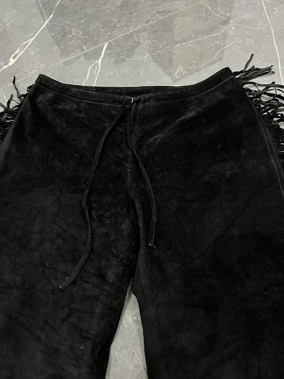 Katharine Hamnett London KATHERINE HAMNETT SUEDE FLARED AW 1989 Size US 28 / EU 44 - 4 Thumbnail