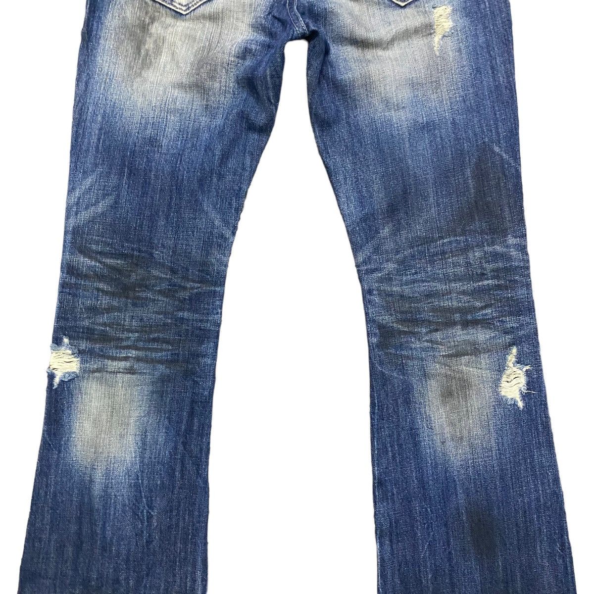 GOSTAR DE FUGA Fuga Denim Mud Oil Stained Flare Jeans Size US 31 - 15 Thumbnail
