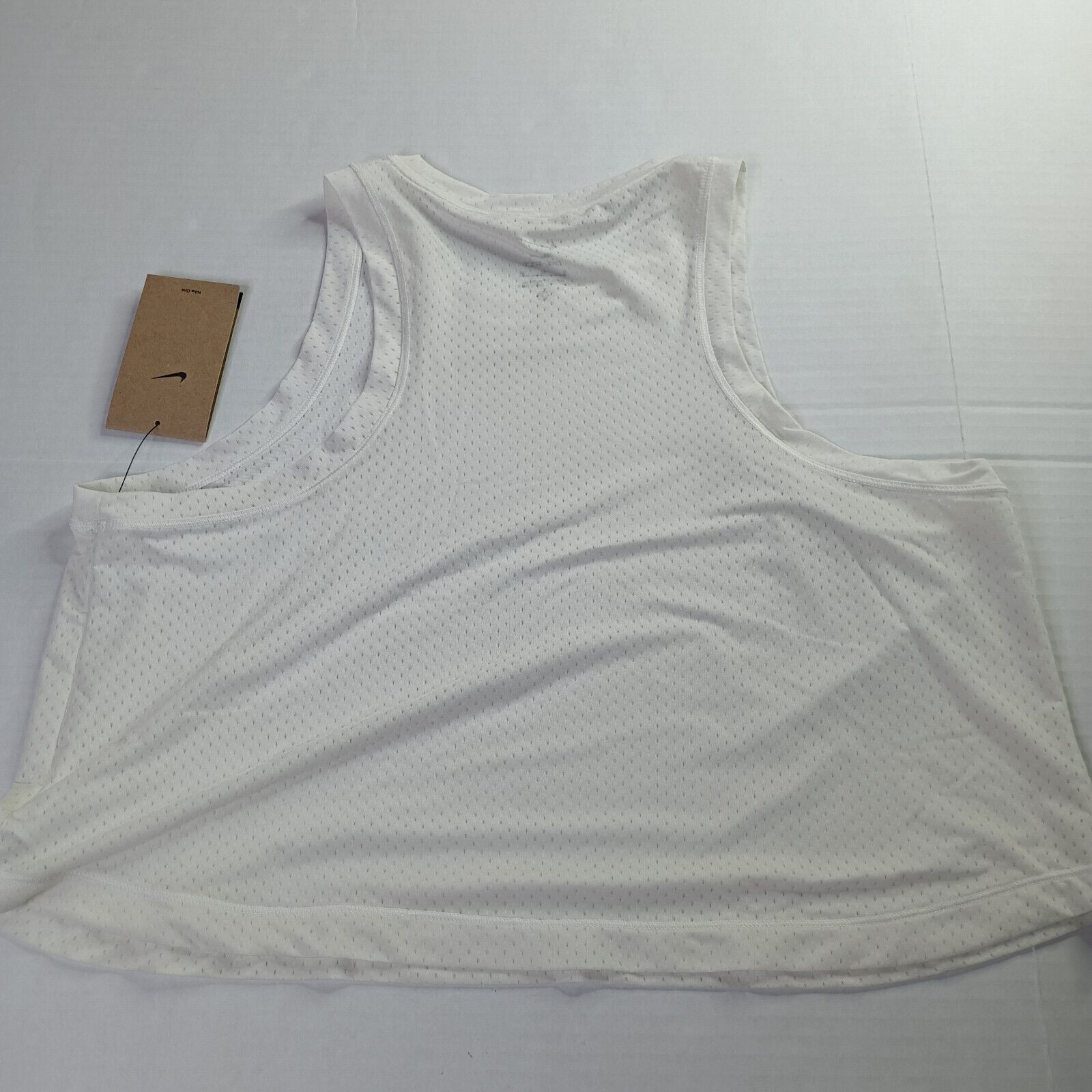 Nike Women's Nike Breathe Dri-FIT Cropped Tank Top Size M White Size M / US 6-8 / IT 42-44 - 6 Thumbnail