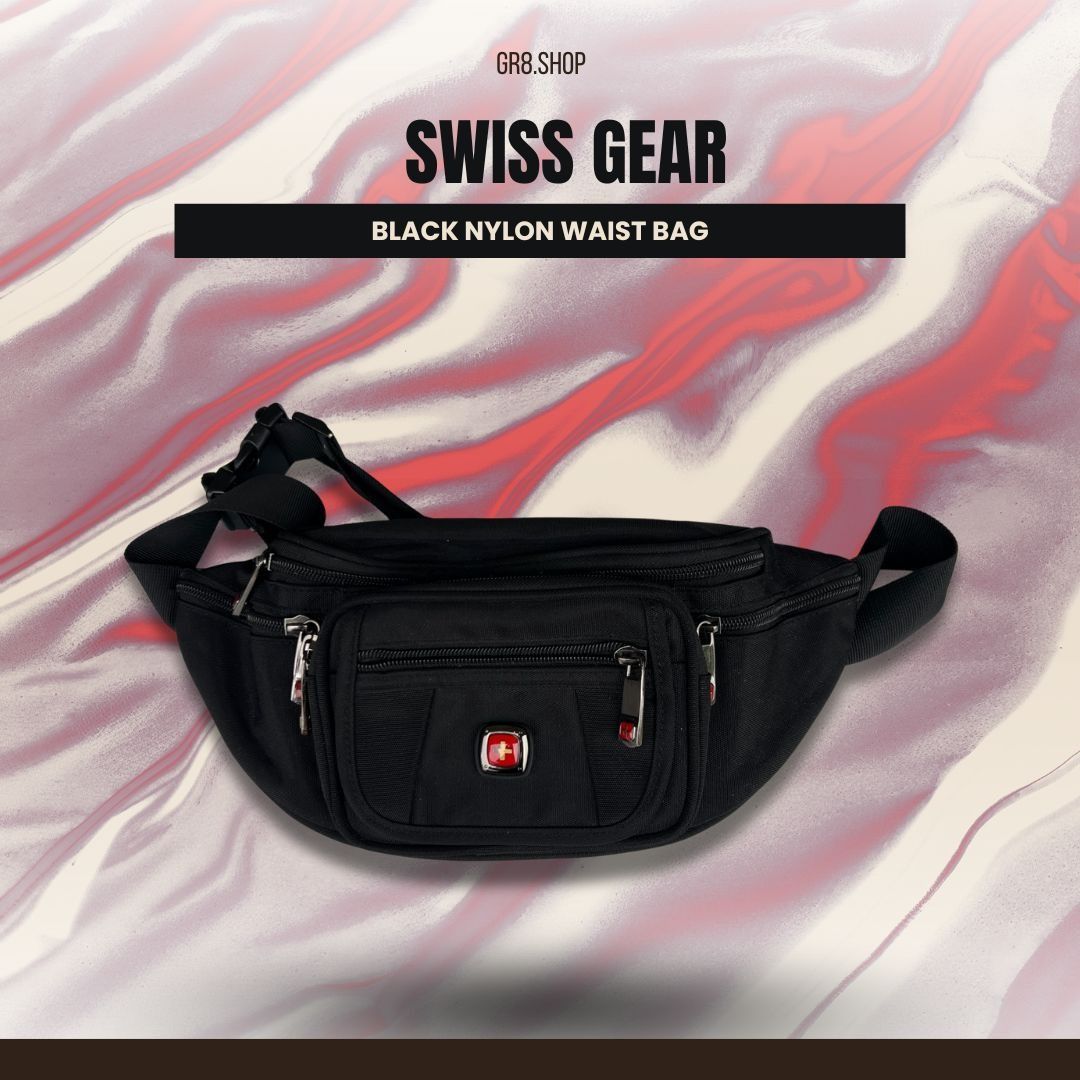 Other Swiss Gear Black Nylon Adjustable Waist Bag With Multiple Zi Size ONE SIZE - 1 Thumbnail
