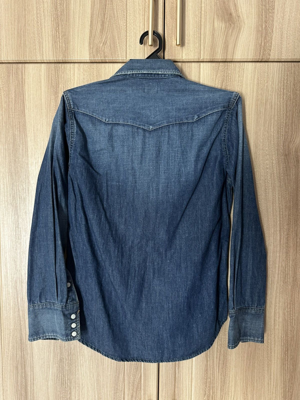 Vintage Inspired 50s Wrangler Blue Bell Denim Western Shirt