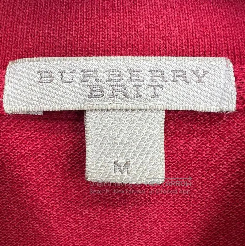 Burberry Burberry Red Cotton Men's T. Size US M / EU 48-50 / 2 - 3 Thumbnail