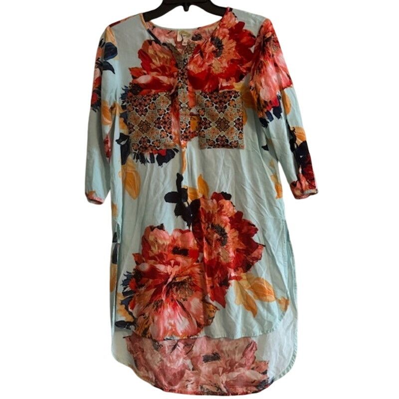 Anthropologie Fig & Flower by Anthropologie floral button Tunic Dress M Size M / US 6-8 / IT 42-44 - 2 Thumbnail