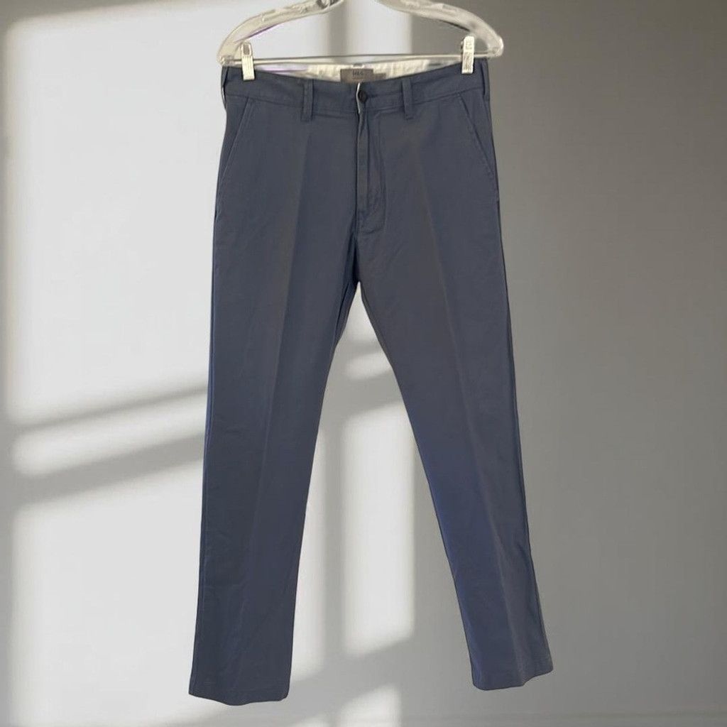 M.E. Sport M&S Men's Blue Pants - size 30x29 Size US 30 / EU 46 - 4 Thumbnail