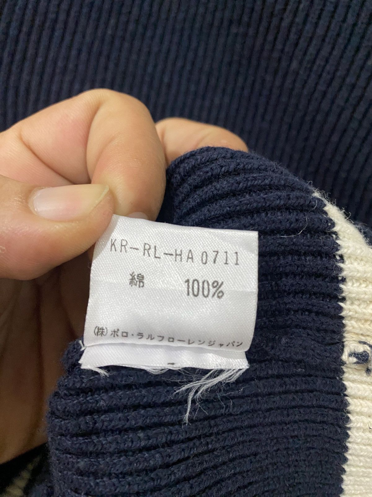 Polo Ralph Lauren Polo Ralph Lauren Cropped cable-knit cotton sweater Women Size L / US 10 / IT 46 - 4 Thumbnail