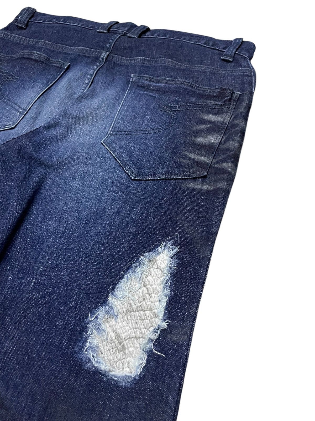 If Six Was Nine × semanticdesign Semantic Design Snake Shedding Skin Stud Flare Stacked Jeans Size US 30 / EU 46 - 21 Thumbnail