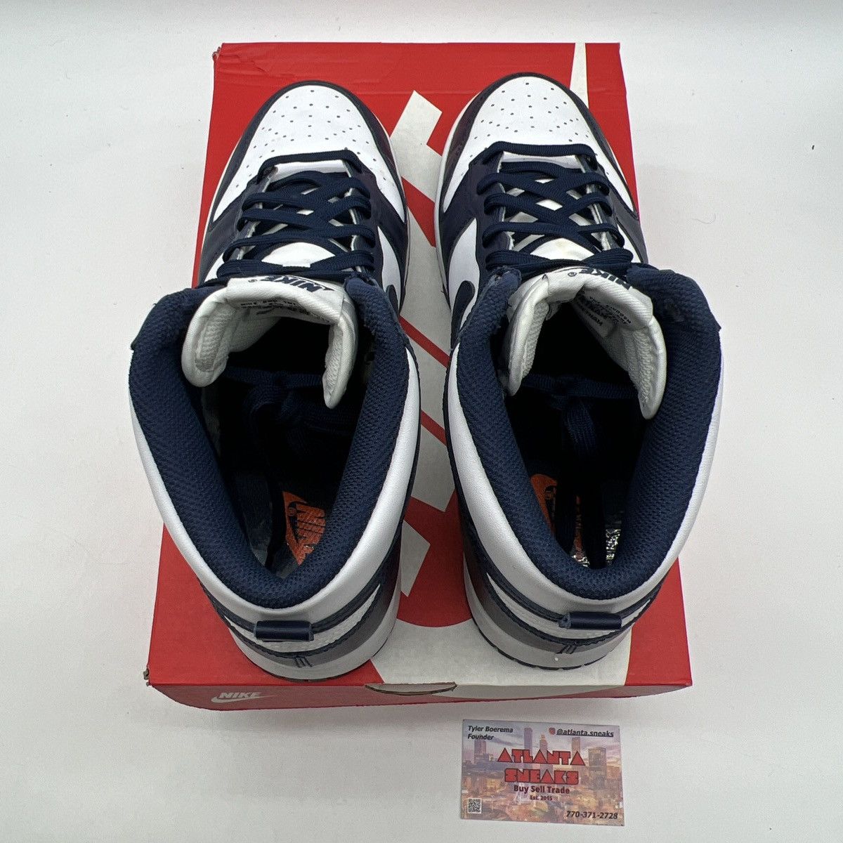 Nike Dunk high midnight navy Size US 10 / EU 43 - 7 Thumbnail