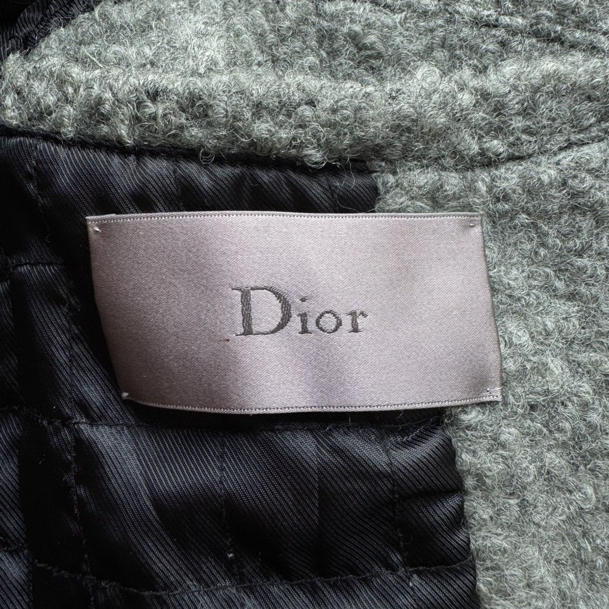 Dior Dior Homme FW2009 Gray Asymmetric Drape Collar Mohair Jacket Size US M / EU 48-50 / 2 - 11 Thumbnail