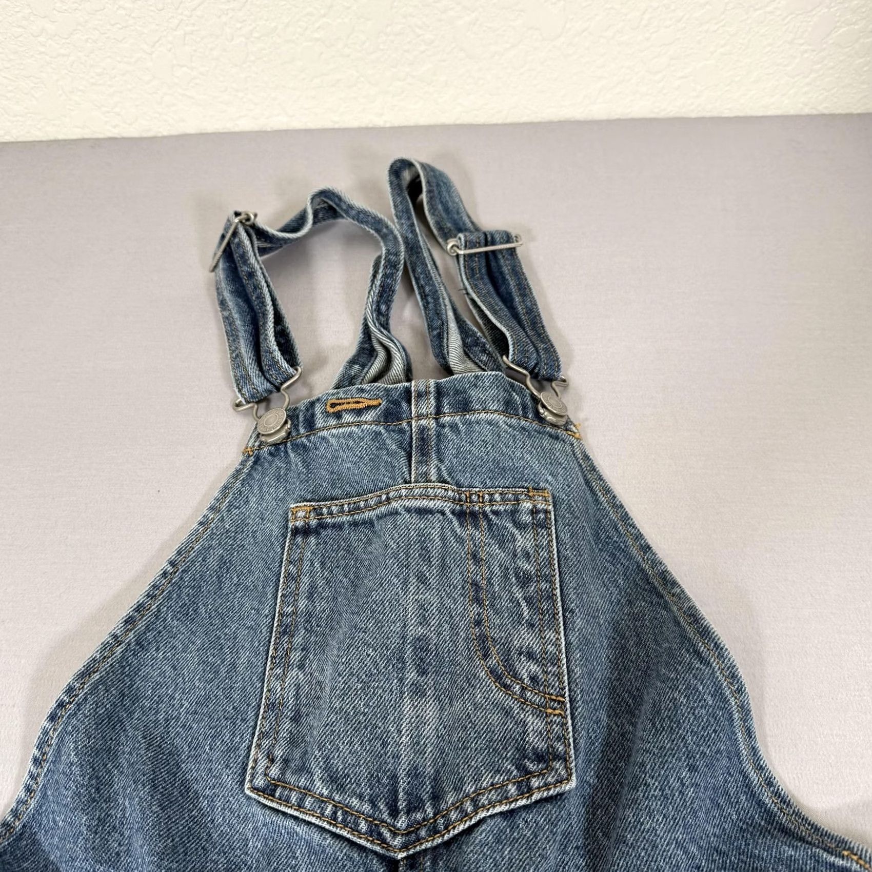 Levi's Levi's Womens Overalls Small Blue Denim Jean Skinny Fit Distressed 90s Retro Vintage Not N/A Size 28" / US 6 / IT 42 - 3 Thumbnail