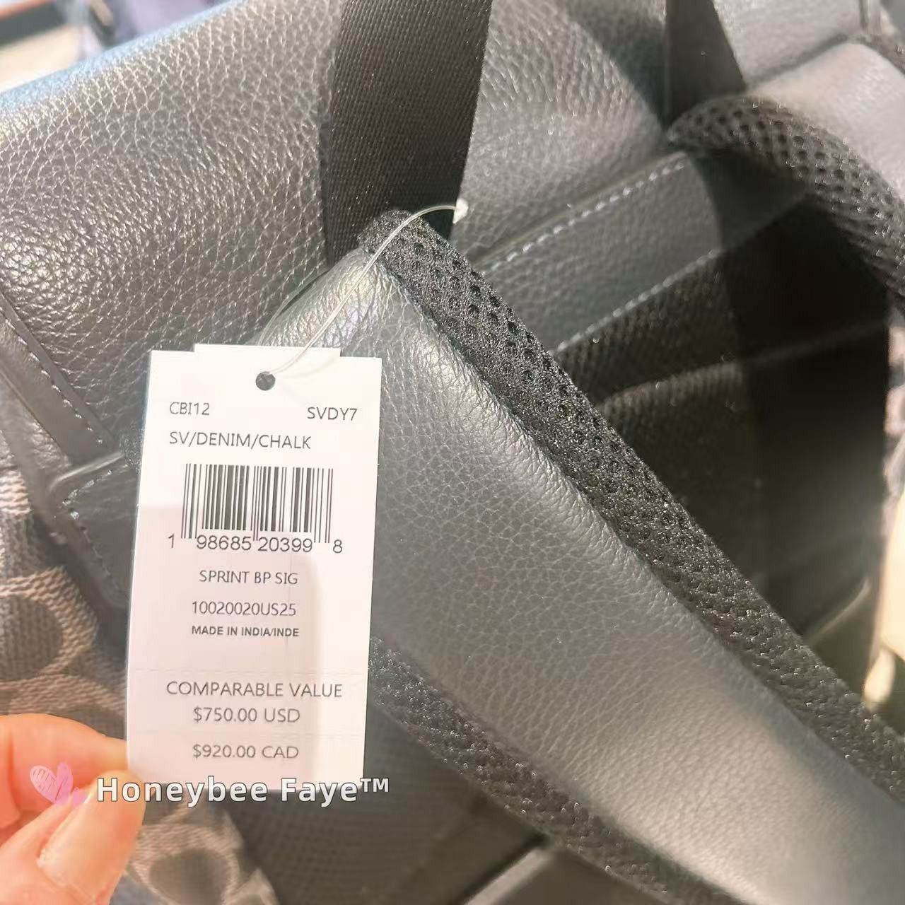 Coach Sprint Backpack In Colorblock Signature Canvas CBI12 Size ONE SIZE - 5 Thumbnail