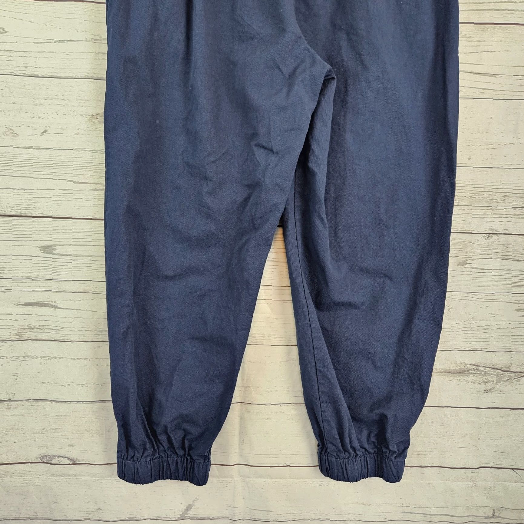 Vintage Halara Jogger Pants Women L Solid Blue Cotton Mid Rise Size L Size 36" / US 14 / IT 50 - 5 Thumbnail