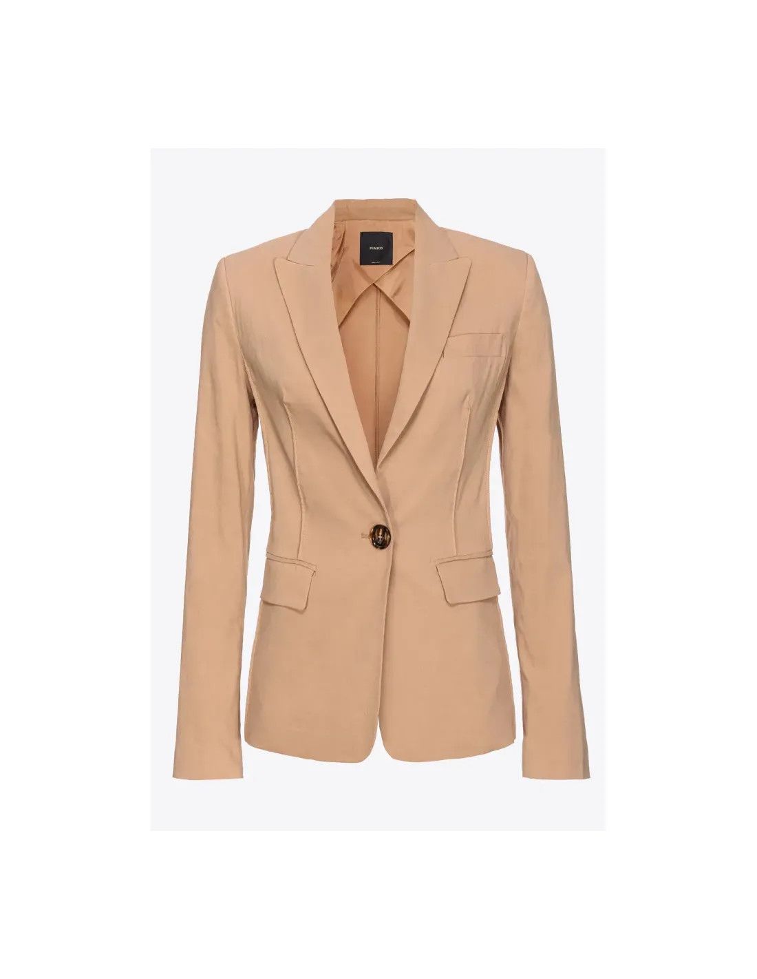 アウターその他 PINKO Woman Blazer Brown 104674A2EE L31 PINKO notched-lapel single-breasted Blazer | Brown | FARFETCH