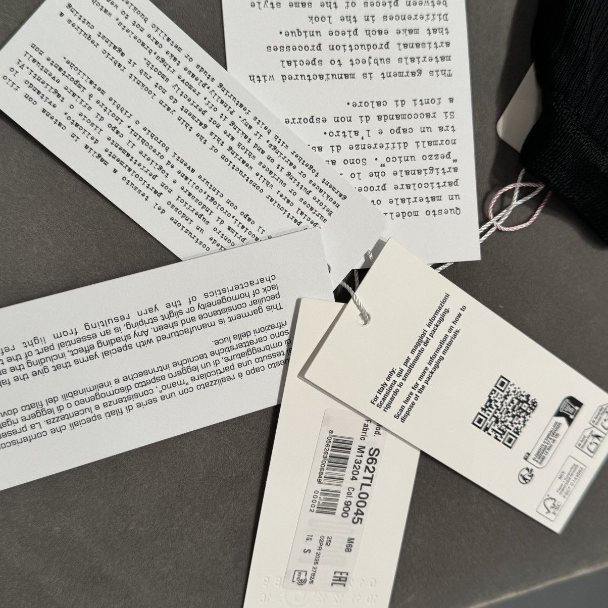 Maison Margiela MM6 Numeric Ribbed Over-the-Calf Socks - Black - S Size ONE SIZE - 5 Thumbnail