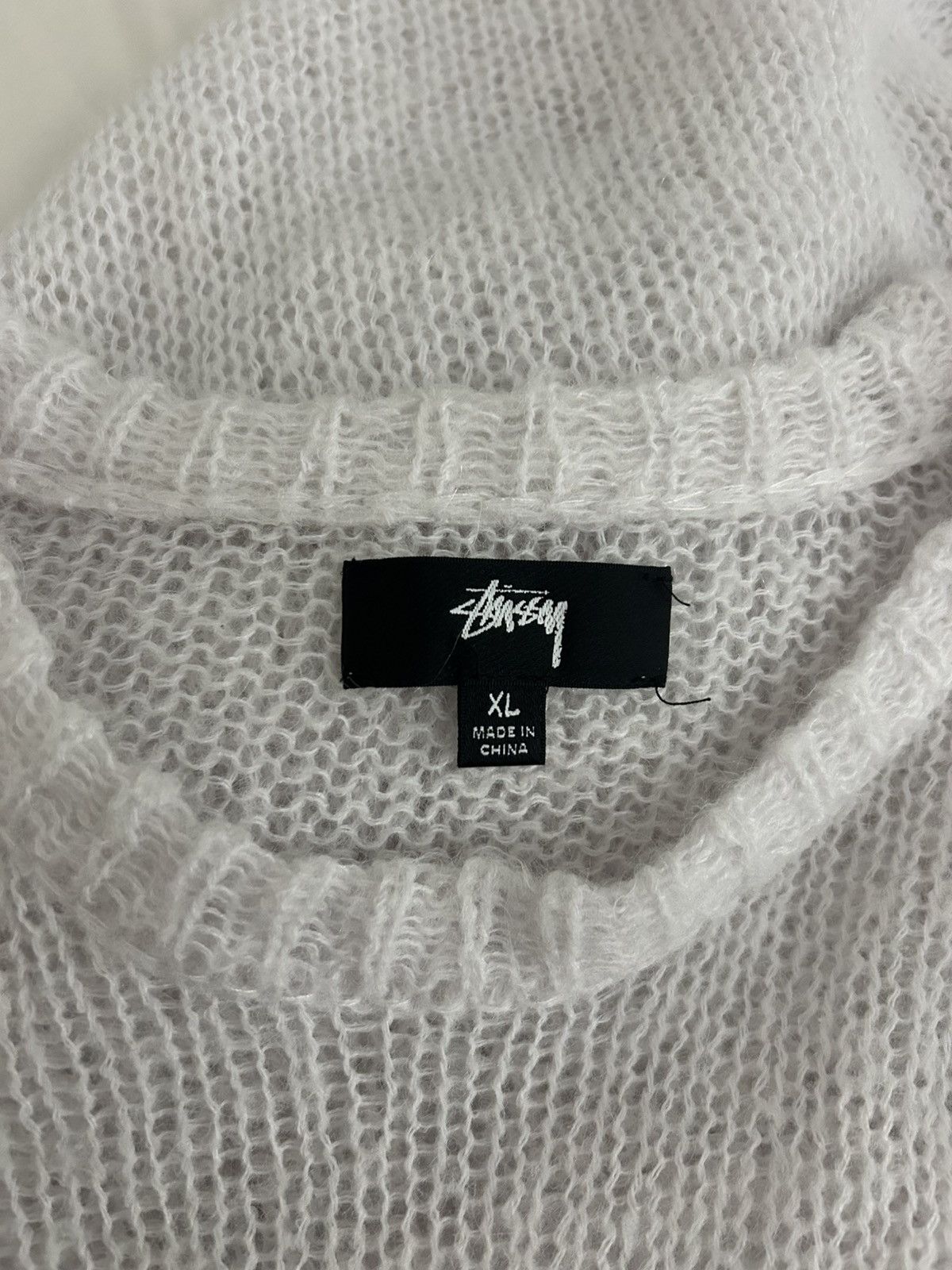 Stussy Loose Knit Logo Sweater Size US XL / EU 56 / 4 - 3 Thumbnail