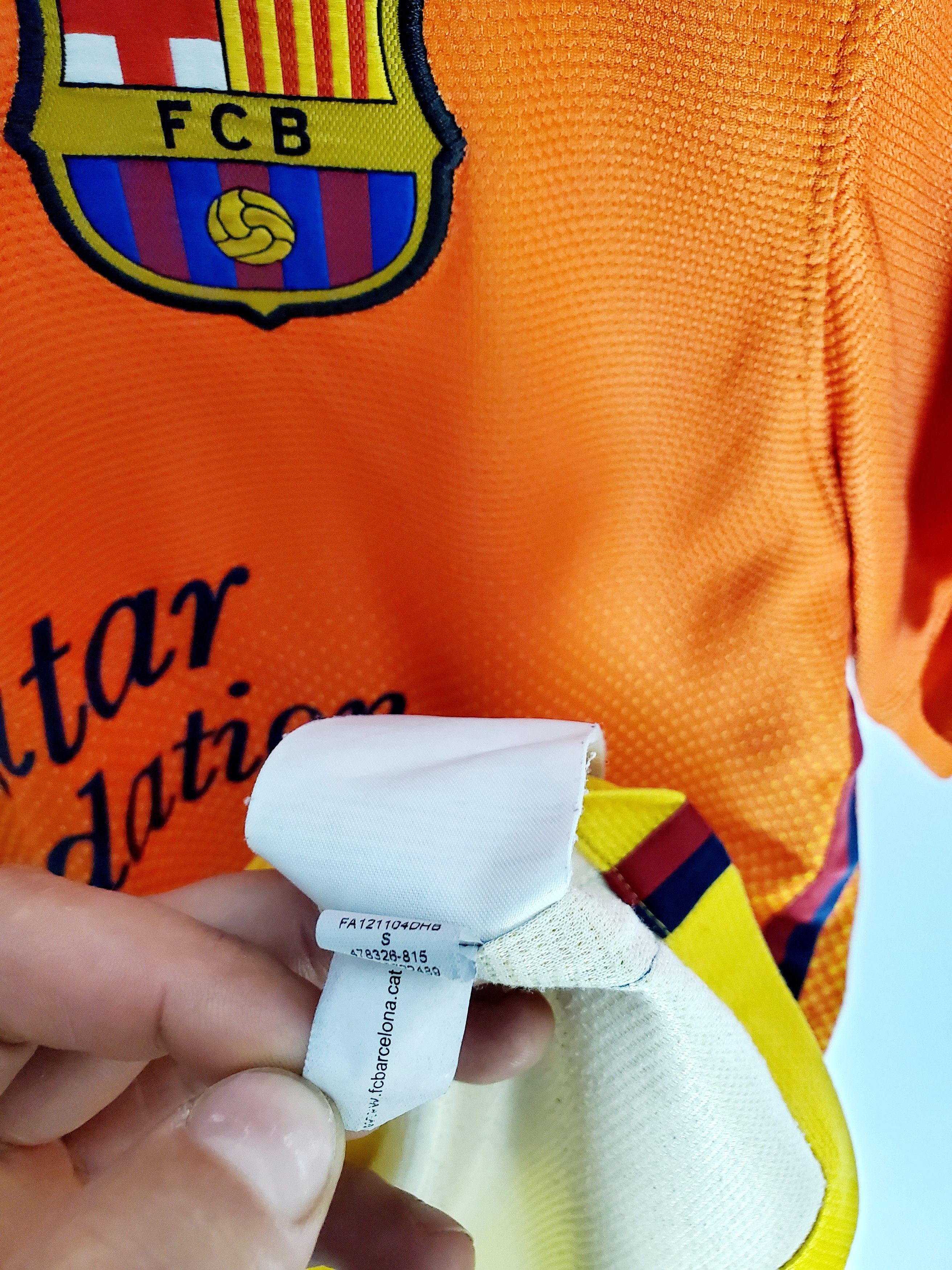 Nike BARCELONA 2012 2013 AWAY FOOTBALL SHIRT SOCCER JERSEY Size S Size US S / EU 44-46 / 1 - 6 Thumbnail
