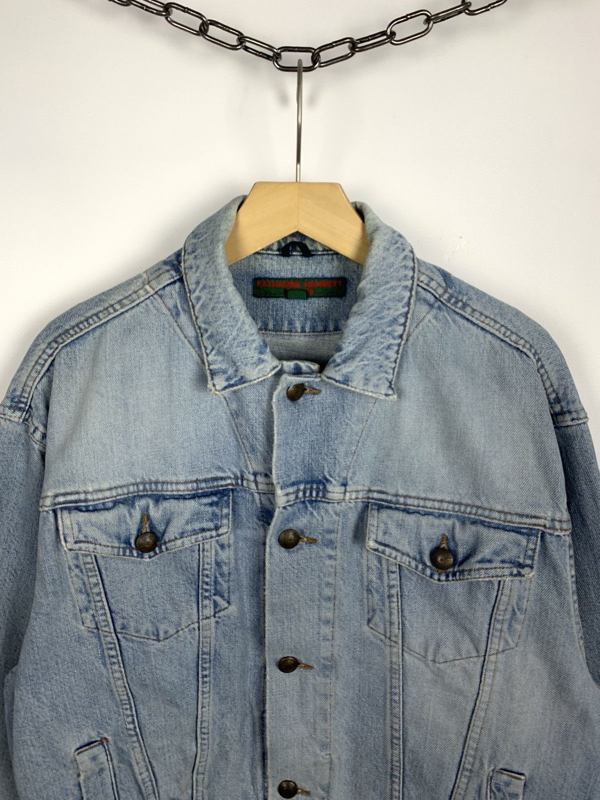 Katharine Hamnett London Vintage Y2K Katharine Hammett Denim Trucker Jacket Size M Size US M / EU 48-50 / 2 - 2 Thumbnail