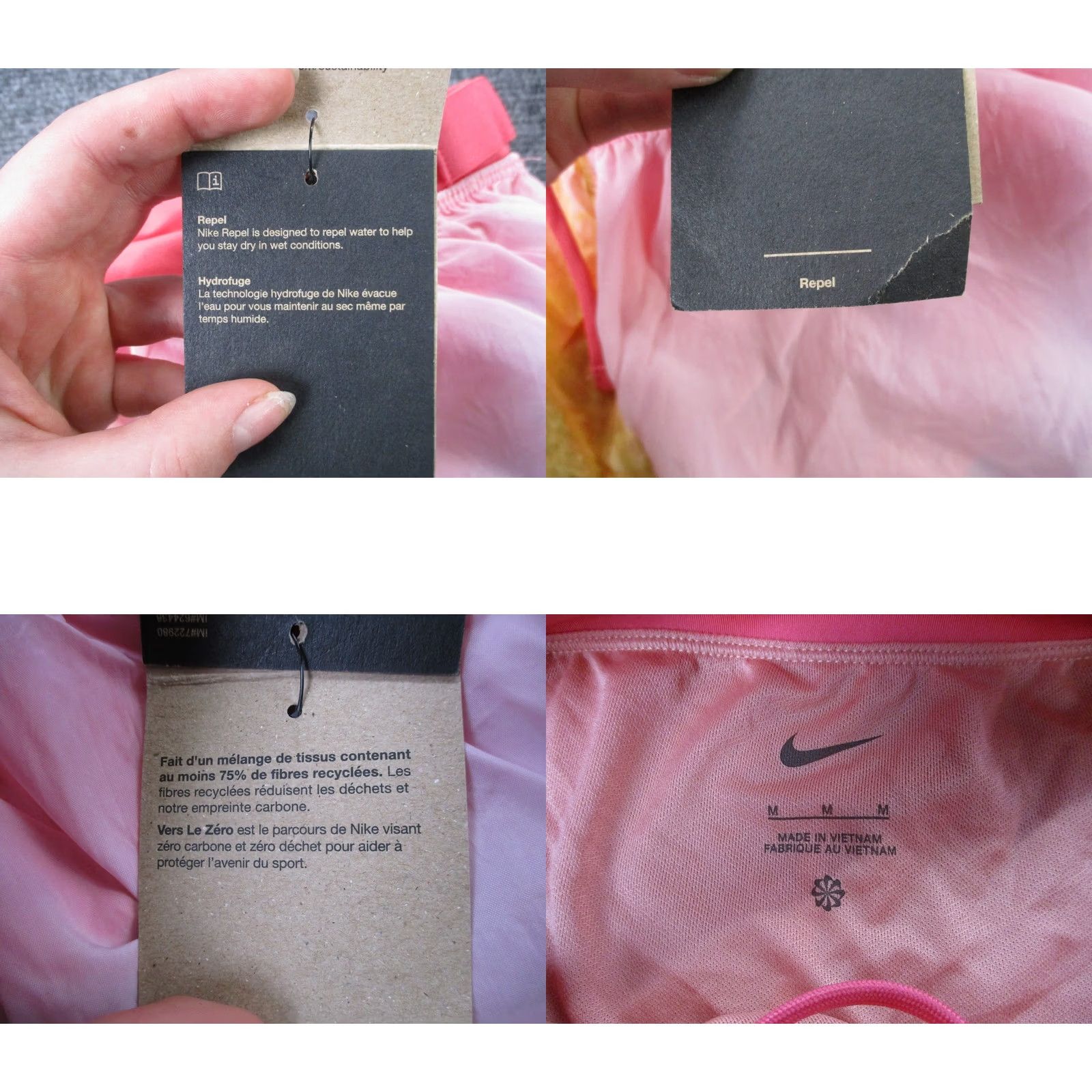 Nike Nike Shorts Womens M Pink Nylon Trail Repel Stretch Active Gym Track Running NEW Size 32" / US 10 / IT 46 - 8 Thumbnail