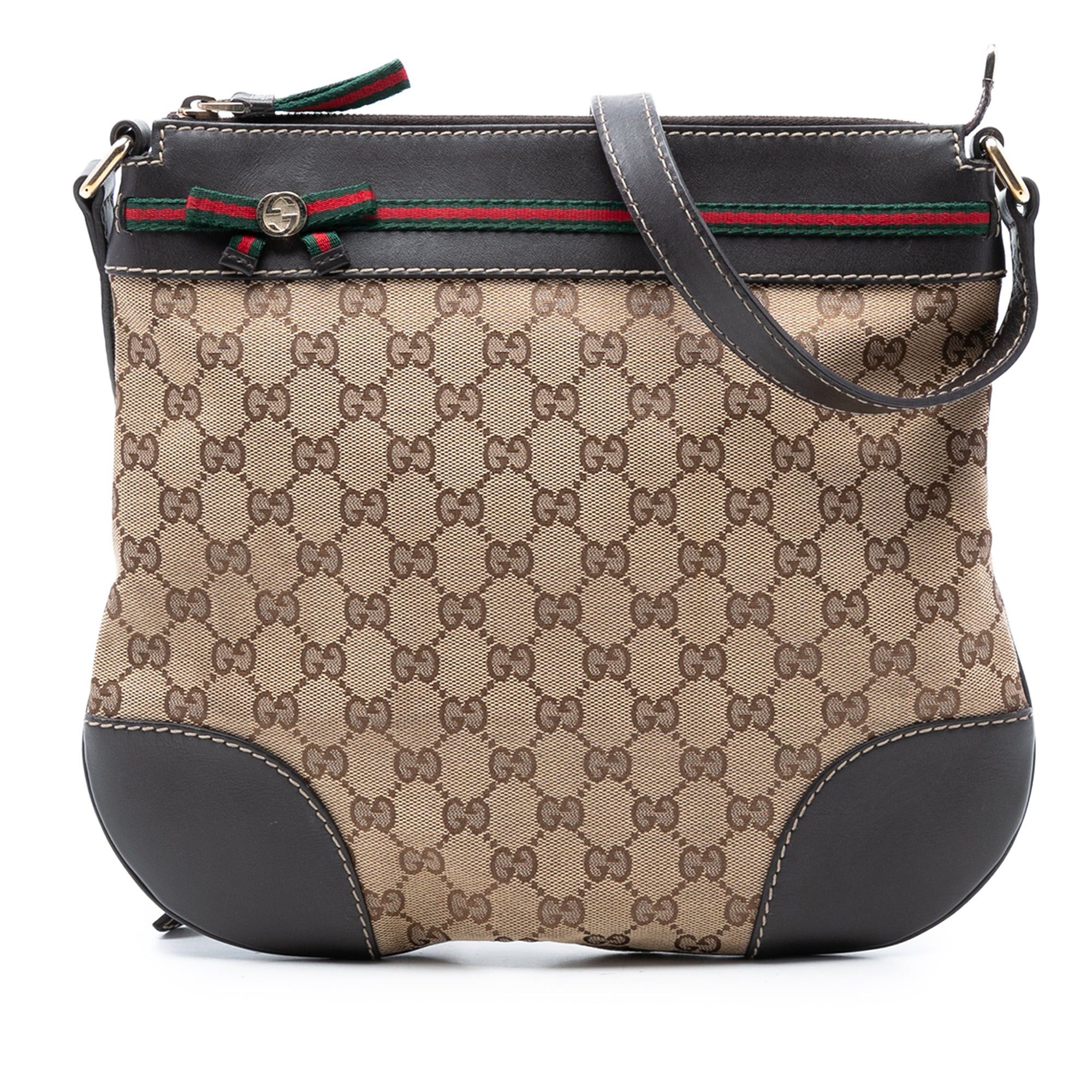 Gucci GG Canvas Web Mayfair Crossbody Size ONE SIZE - 1 Thumbnail