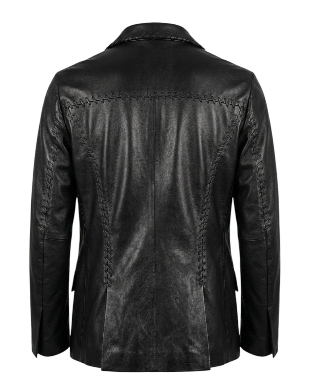 Roberto Cavalli RAW STITCHED LEATHER JACKET Size M / US 6-8 / IT 42-44 - 2 Thumbnail