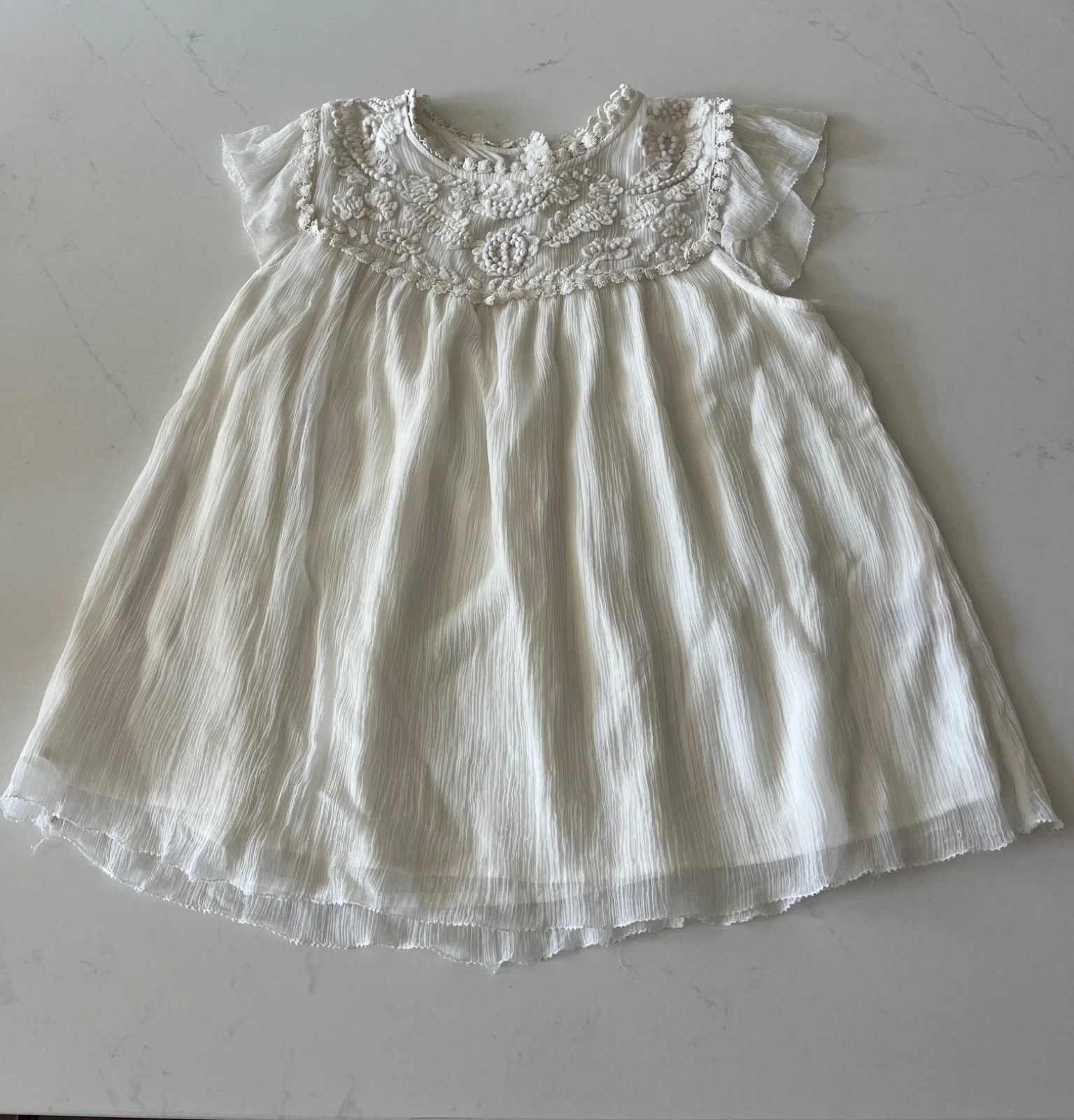 Anthropologie Anthropologie Moulinette Soeurs White Lyra Blouse Size 4 Size S / US 4 / IT 40 - 2 Thumbnail