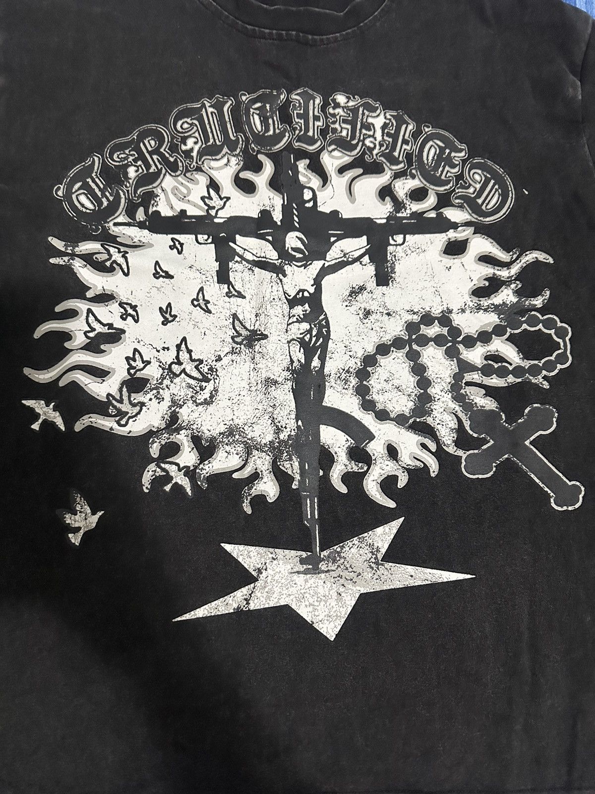 Other Crucified Studios Smoke Black Sunray oversized box fit shirt Size US S / EU 44-46 / 1 - 2 Thumbnail