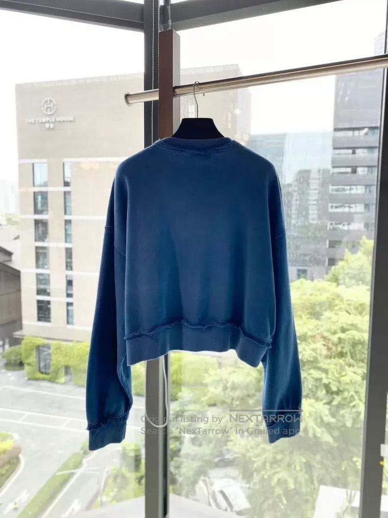 Miu Miu Size S Letter round neck pullover short long sleeve