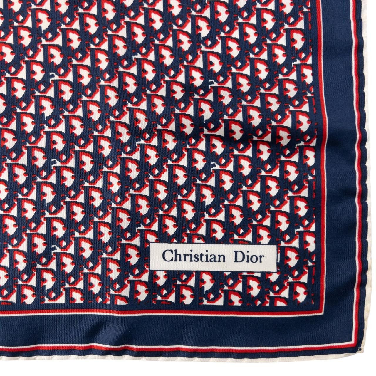 Dior Vintage Dior Monogram Silk Scarf Size ONE SIZE - 2 Thumbnail