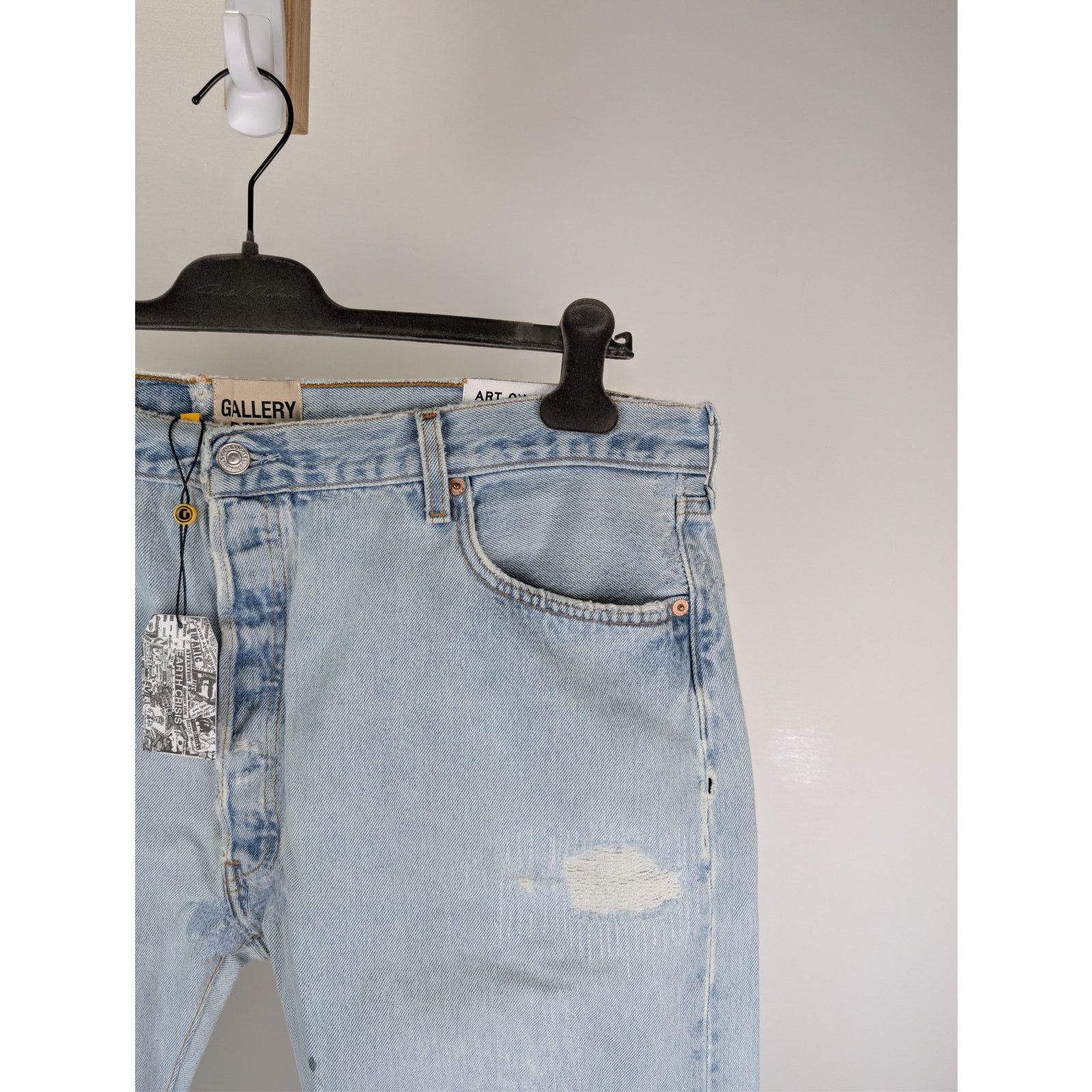 Gallery Dept. o1rshd1 5001 Gap Faded Denim Jeans in Blue 37 x 35 Size US 37 - 5 Thumbnail