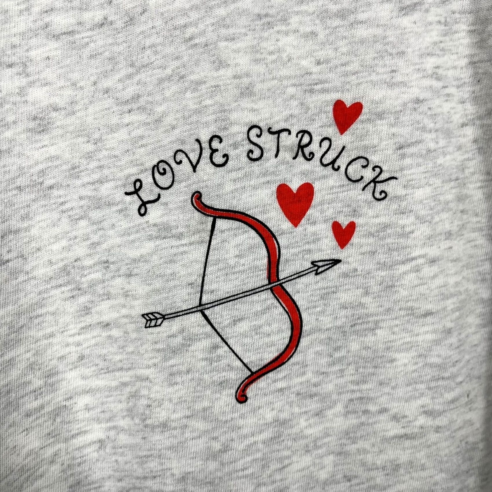 Old Navy Old Navy Everywear Womens 2X Gray Love Struck Graphic Tee - Classic Shirt Size XXL / US 16-18 / IT 52-54 - 4 Thumbnail