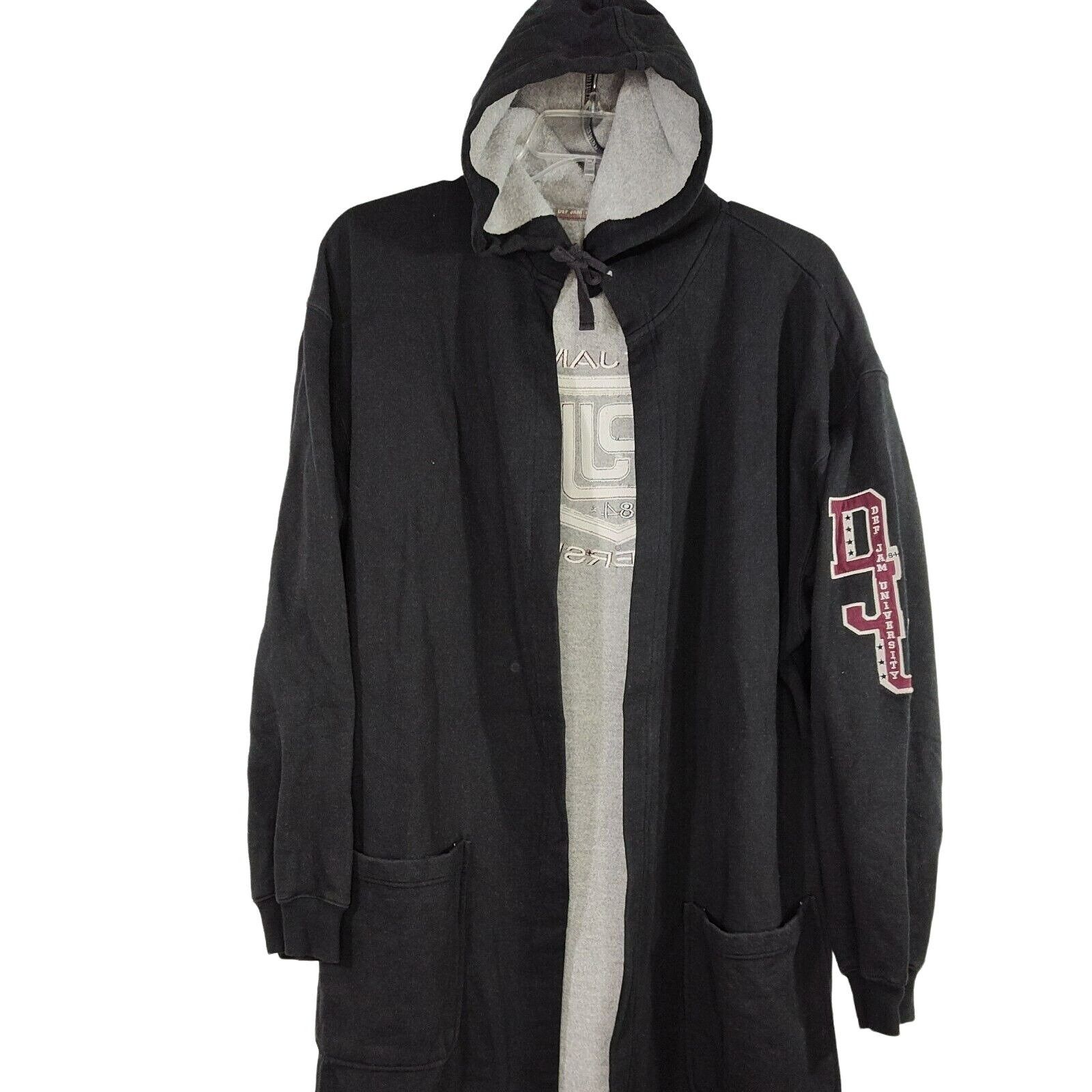 Other Vtg Def Jam University 84 Hood Open Robe Size M/L Black Size US L / EU 52-54 / 3 - 2 Thumbnail