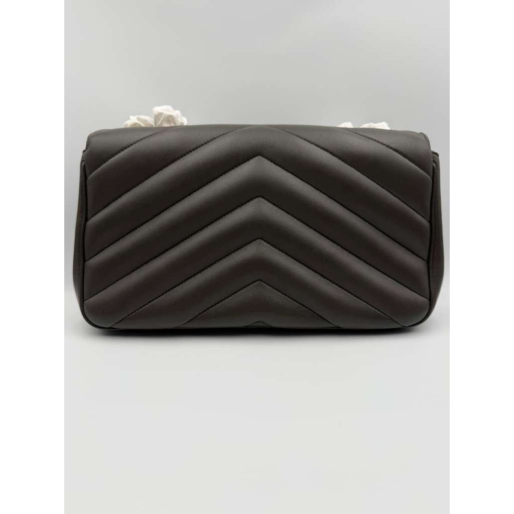 Saint Laurent Paris CC31 Size: OS / YSL Loulou Medium Shoulder Bag in Dark Brown Size ONE SIZE - 4 Thumbnail