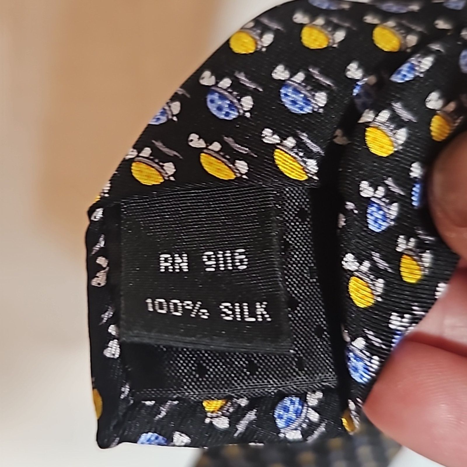 Other NWT J.S. Blank Men's Silk Turtle Print Tie Size ONE SIZE - 7 Thumbnail