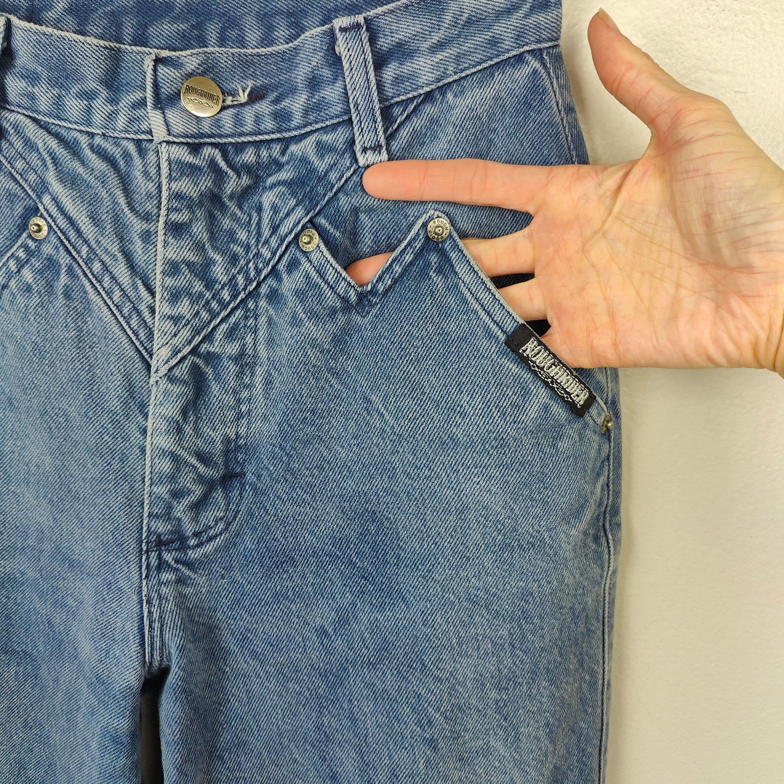 Other Vintage Roughrider Jeans Womens 25 Medium Wash Size 25" / US 0 / IT 36 - 4 Thumbnail